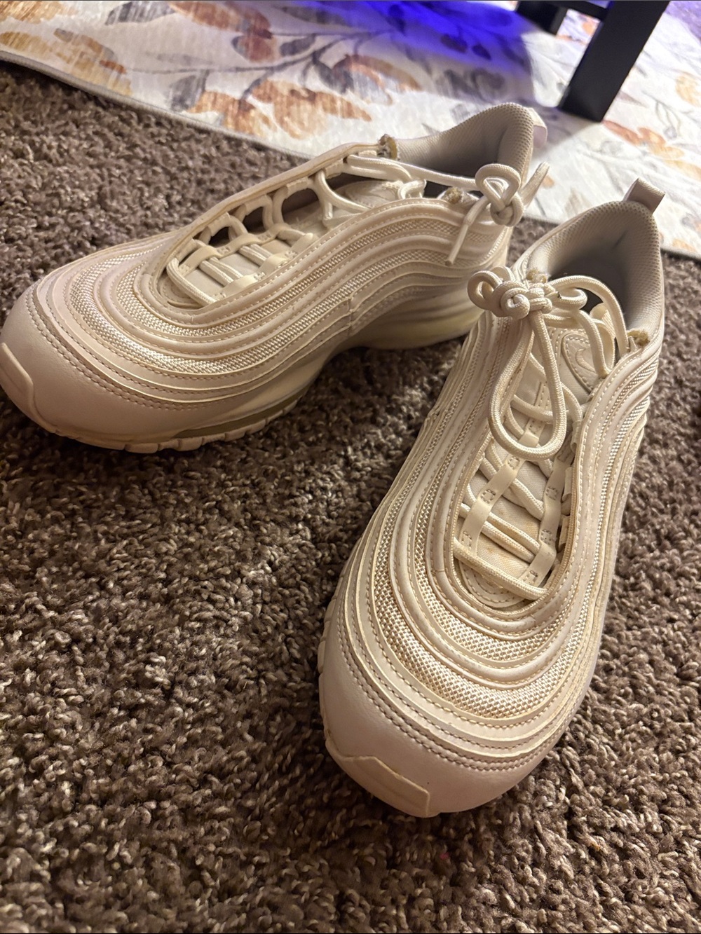 Nike Women's Cream/Tan Athletic Sneakers